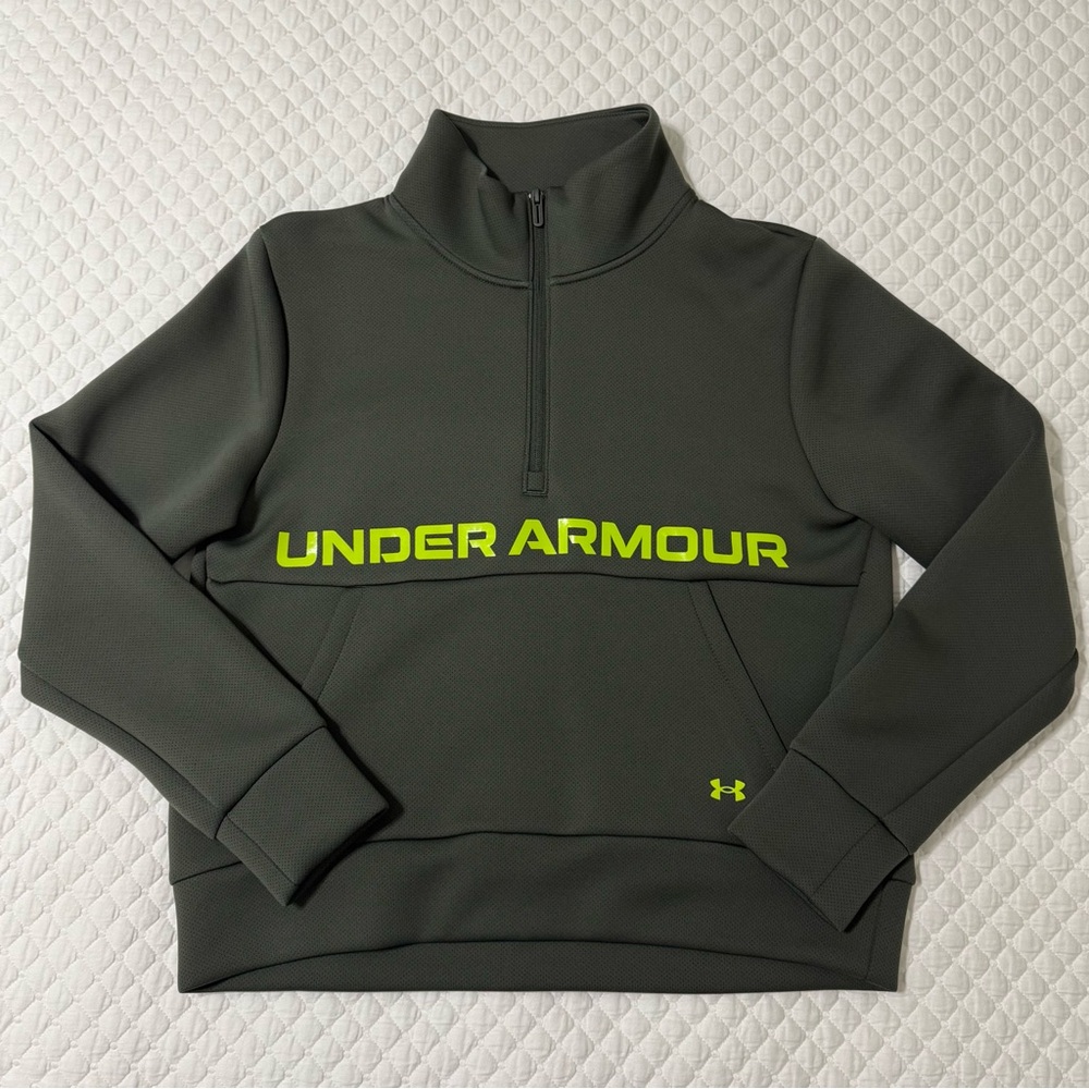 Under Armour - Olive Half-Zip Pullover